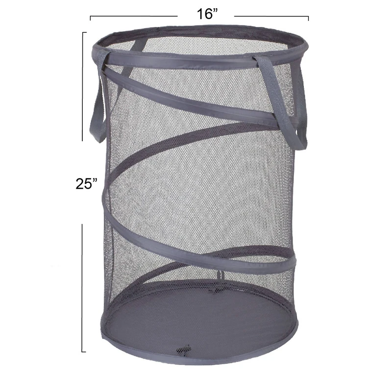 Household Essentials 25" Pop-Up Mesh Laundry Hamper