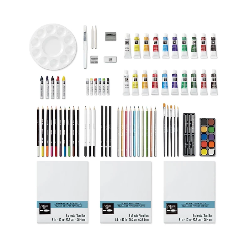100pc. Mixed Media Art Set by Artist's Loft™