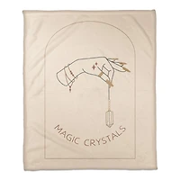 Magic Crystals Hand 2 50" x 60" Coral Fleece Blanket