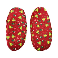 Elf™ Hats & Silhouettes Red Adult Sherpa-Lined Slipper Socks