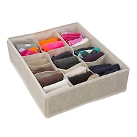 Simplify Cream 9-Compartment Drawer Organizer