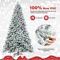 Costway 9ft. Unlit Snow Flocked Artificial Christmas Tree