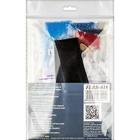 Wonderland Crafts Red & White Bead Artificial Leather Embroidery Bracelet Kit