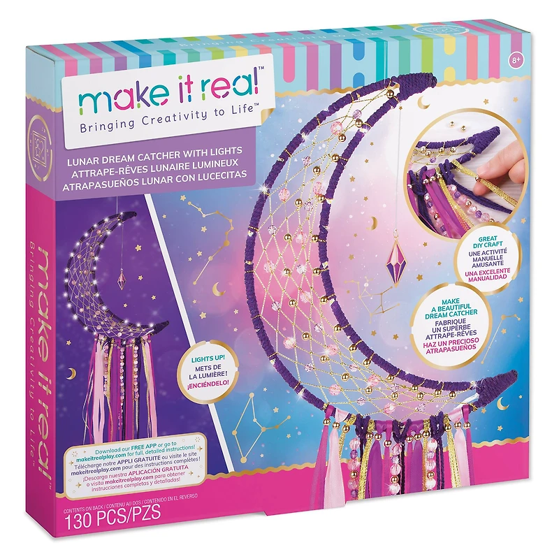 Make It Real™ DIY Lunar Dream Catcher with Lights Kit