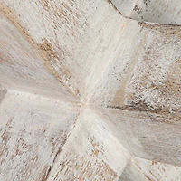 Hello Honey® 6" Whitewashed Mango Wood Jack Cross Decoration