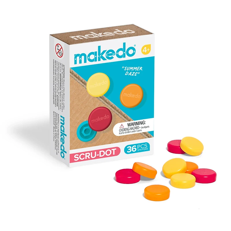 Makedo Summer Daze Scru-Dots, 36ct.