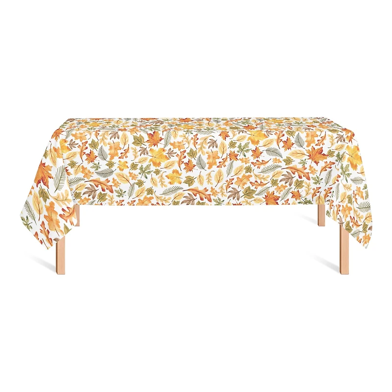 102" Fall Leaves Pattern Tablecloth