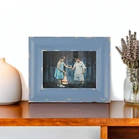 DII® Antique Stonewash Blue Distressed 5" x 7" Farmhouse Picture Frame