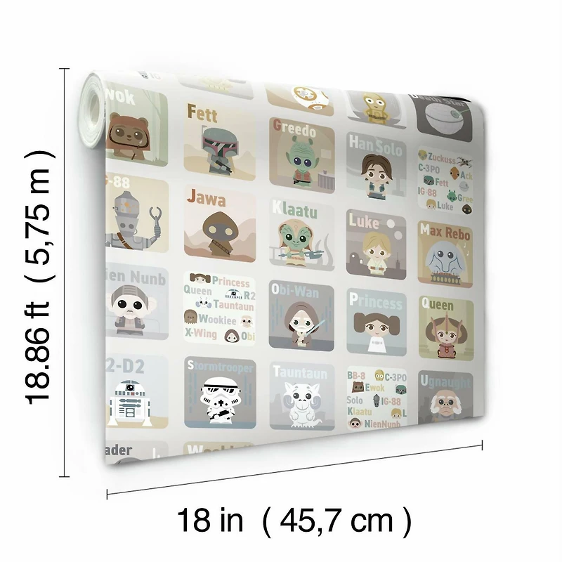 Star Wars™ Infant Alphabet Peel & Stick Wallpaper