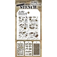 Stampers Anonymous Tim Holtz® Mini Layered Stencil Set #2