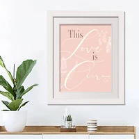 16" x 20" This Love Is Ours White Framed Print Wall Art
