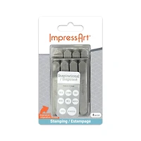 ImpressArt® 6mm & 9.5mm Inspirational Metal Stamps Pack