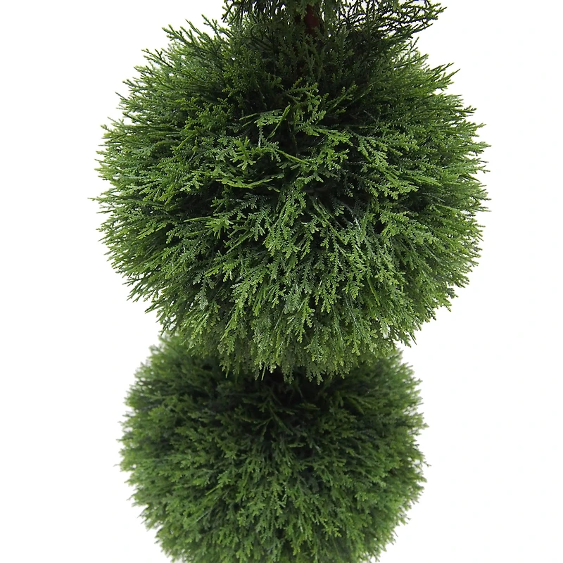 4ft. Potted Triple Ball Green Cedar Topiary
