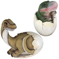 Design Toscano Baby Dinosaur Egg Hatchling Statue Set