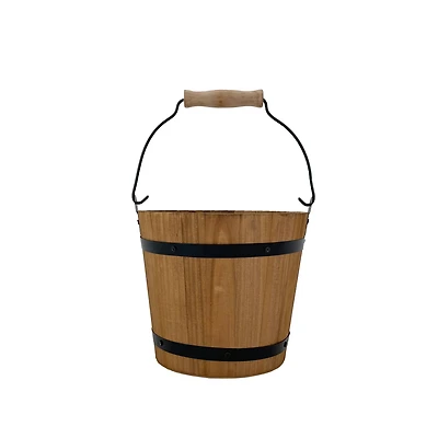 6.75" Natural Wood & Metal Bucket by Ashland®