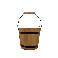 6.75" Natural Wood & Metal Bucket by Ashland®