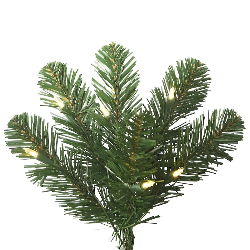 8.5ft. Pre-Lit Slim Oregon Fir Artificial Christmas Tree, Warm White LED Lights