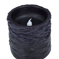 Black Coastal Flameless Candle Set