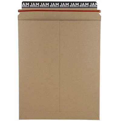 JAM Paper 9.75" x 12.25" Brown Kraft Flat Photo Mailer Peel & Seal Closure Envelopes, 6ct.
