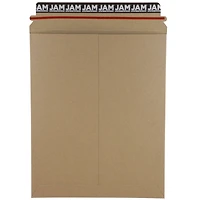JAM Paper 9.75" x 12.25" Brown Kraft Flat Photo Mailer Peel & Seal Closure Envelopes, 6ct.
