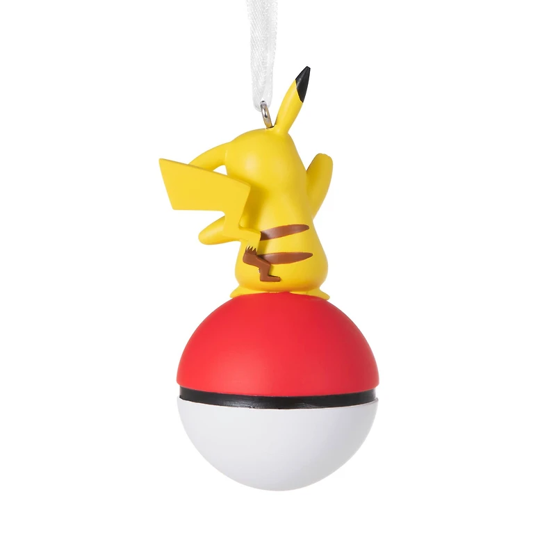 Hallmark 3" Pokémon™ Pikachu on Poké Ball Ornament