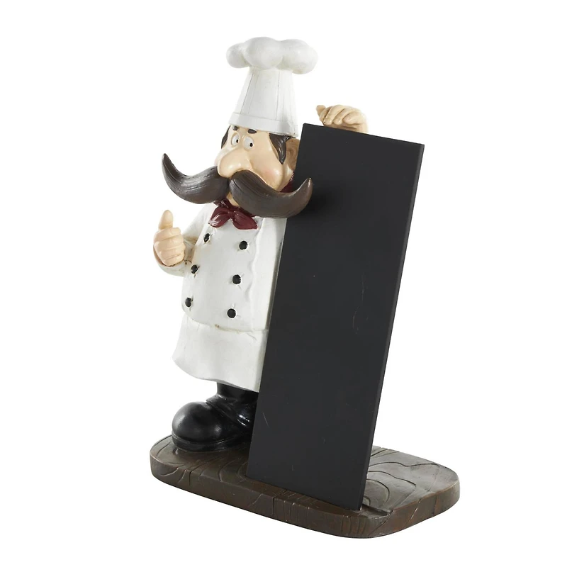 11" Chef Sculpture with Chalkboard