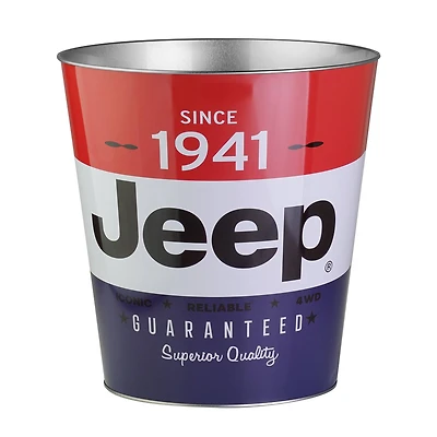 American Art Décor™ 11" Jeep Since 1941 Decorative Metal Trash Can