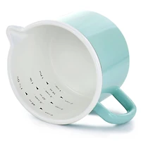 Martha Stewart 6 Cup Turquoise Enamel on Steel Measuring Cup