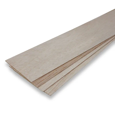 Guillow's 1/16" x 3" x 36" Balsa Wood Slats, 4ct.
