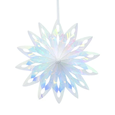 7.5" Iridescent Snowflake Ornament by Ashland®