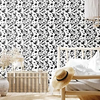 RoomMates Black Daisy Chain Peel & Stick Wallpaper