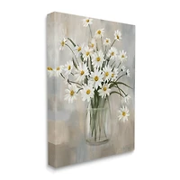 Stupell Industries Daisy Bloom Bouquet Potted Flowers Abstract Pattern Canvas Wall Art