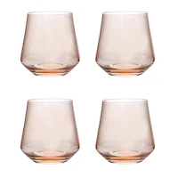 Hello Honey® 12oz. Blush Round Drinking Glasses, 4ct.