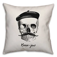 Bone-jour Spun Poly Throw Pillow