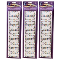 Ashley Productions Confetti Magnetic Die-Cut Small Foam Nameplates & Labels, 3 Packs of 30