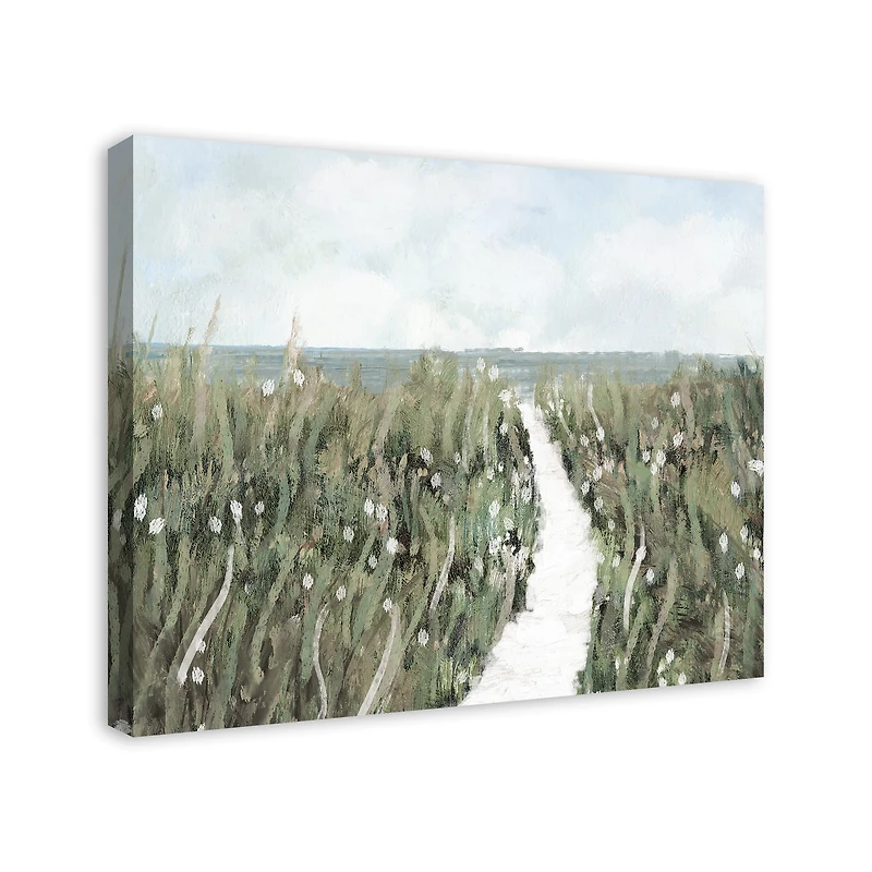 Path In The Field 30" x 24" Canvas Wall Art