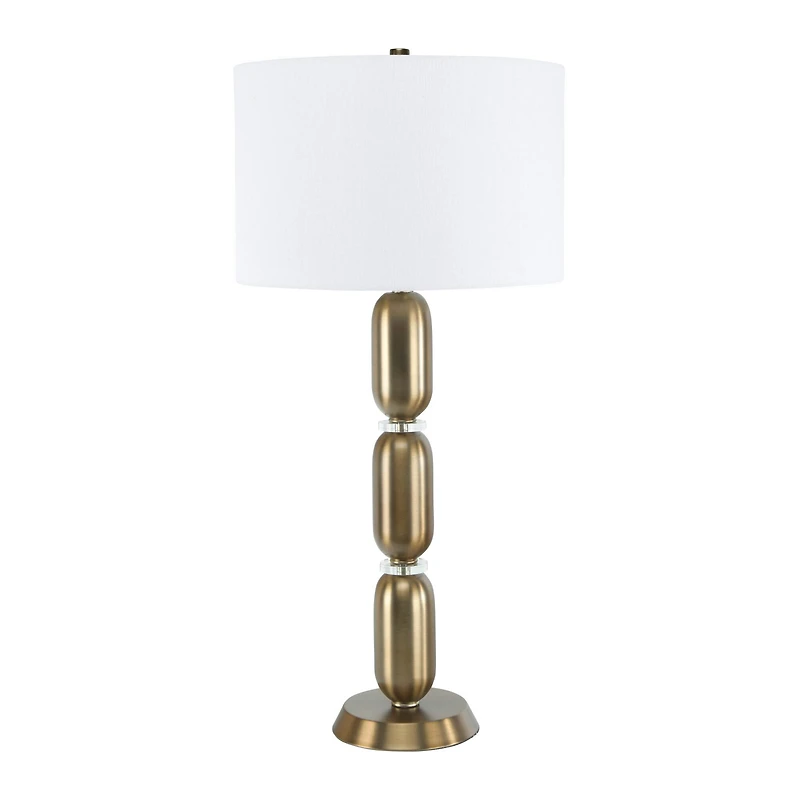 Hello Honey® 33" Metal Table Lamp with Glass Middle