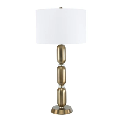 Hello Honey® 33" Metal Table Lamp with Glass Middle