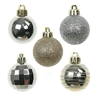 7 Pack 1.5" Silver & Gold Shatterproof Ball Ornaments by Ashland®