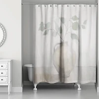 Light Vase Botanical 71" x 74" Shower Curtain