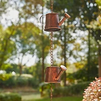 Glitzhome® 8.5ft. Copper Watering Pot Rain Chain