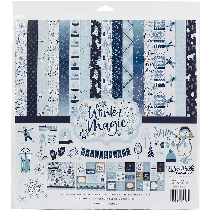 Echo Park Collection Kit 12"X12"-Winter Magic