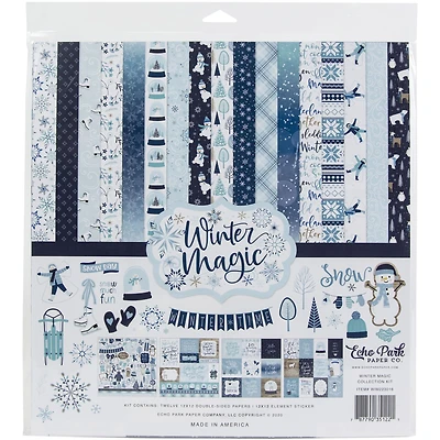 Echo Park Collection Kit 12"X12"-Winter Magic