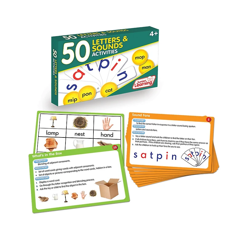 Junior Learning® 50 Letters & Sounds Activities Learning Set