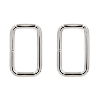 Rhodium Rectangle Rings, 2ct. by Bead Landing™