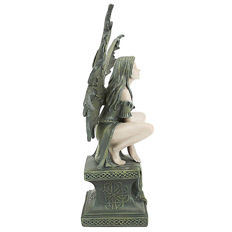 Design Toscano 9.5" Celtic Fairy's Perilous Perch Garden Statue