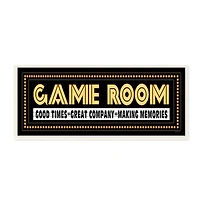 Stupell Industries Game Room Sign Wall Art