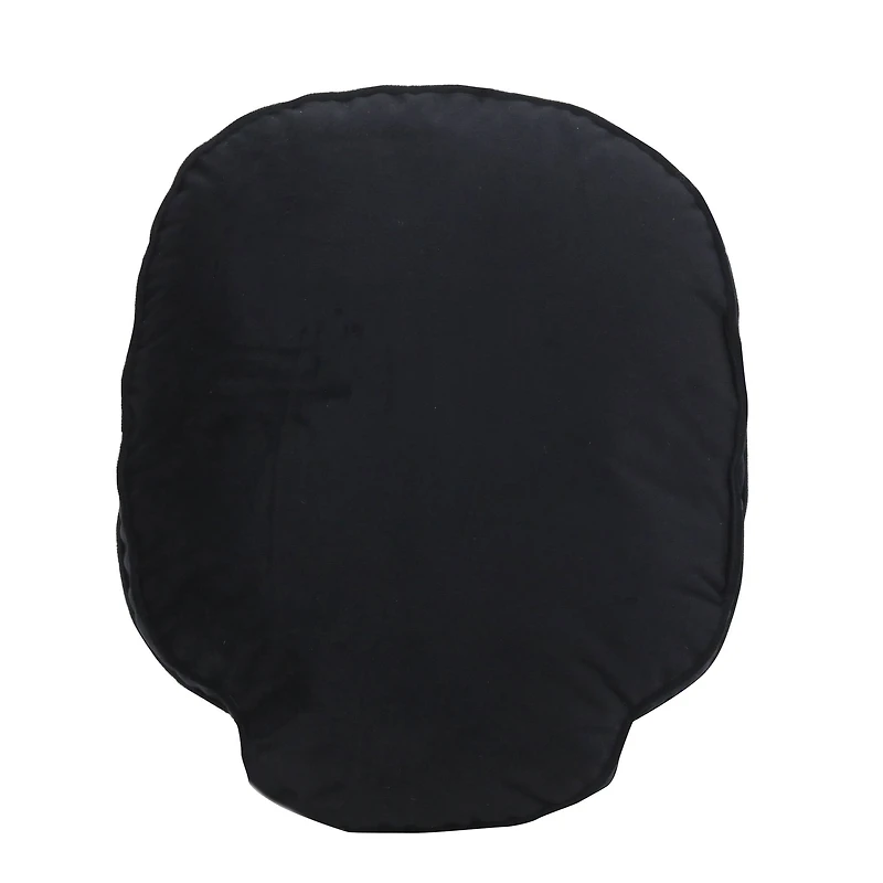 15.5" Glittery Silver Skull Accent Pillow by Ashland®