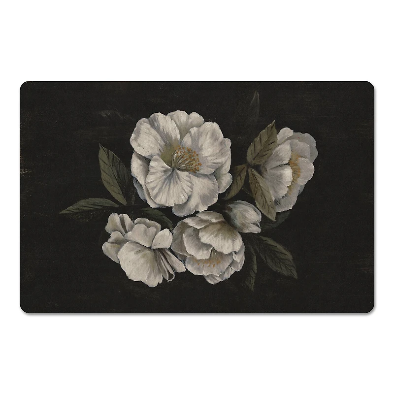 18" x 27" Dark Mood Antique Floral Floor Mat