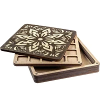 Wonderland Crafts Multi-Layer Square Bead Organizer